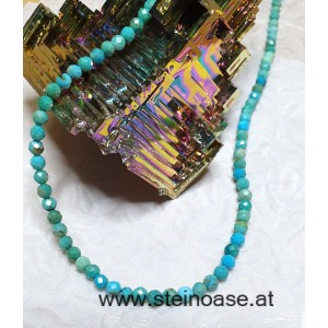Kette Türkis, 4mm facettiert